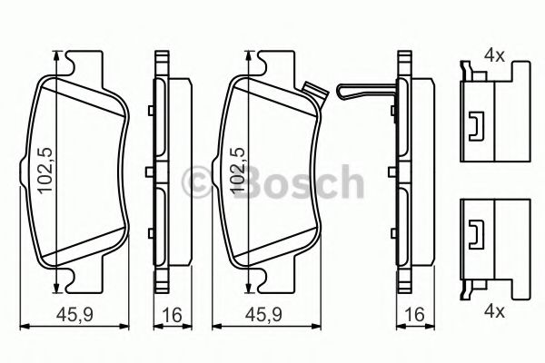 ДИСКОВІ КОЛОДКИ BLUEPRINT арт. 0986494651