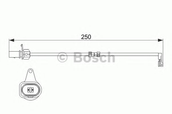 Датчик зносу гальм.колодок 250mm AUDI A8/S8 ''R ''2,0-6,3 ''10>>