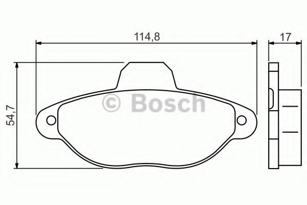 ДИСКОВI КОЛОДКИ ПЕРЕДНI PREMIUM2 BLUEPRINT арт. 0986495255