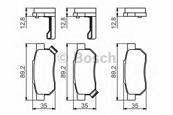 Гальмiвнi колодки дисковi ABS арт. 0986495256