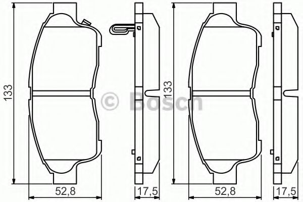 Колодки гальмівні TOYOTA Camry/Corolla/Carina E/RAV 4/Sprinter ''F ''>>02 PR2 HERTHBUSSJAKOPARTS арт. 0986495257