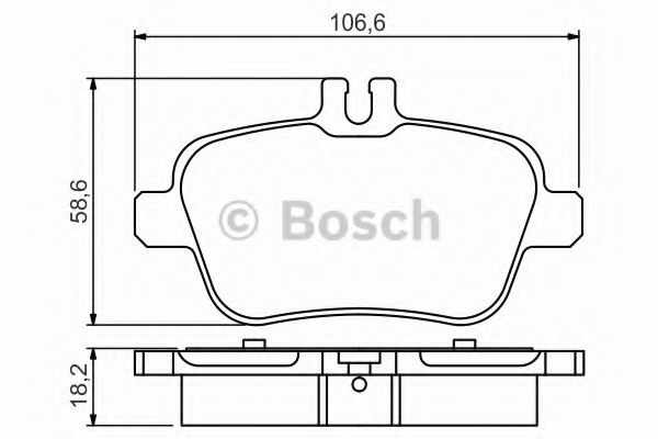 0986495348 BOSCH Гальмівні колодки до дисків FERODO арт. 0986495348