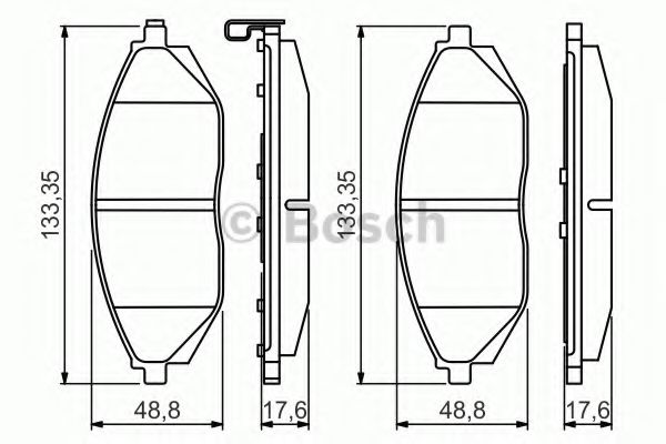 ГАЛЬМІВНІ КОЛОДКИ, ДИСКОВІ ABS арт. 0986495349