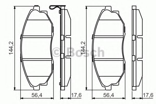 ГАЛЬМІВНІ КОЛОДКИ, ДИСКОВІ ABS арт. 0986495353