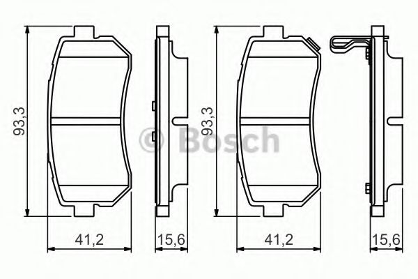 ДИСКОВI КОЛОДКИ ЗАДНI BLUEPRINT арт. 0986495354