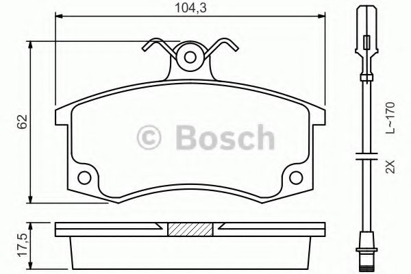 ДИСКОВI КОЛ.ПЕРЕДНI ABS арт. 0986494533