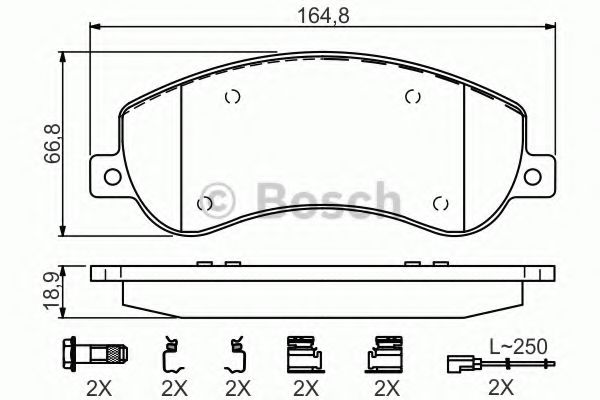 Гальмівні колодки, дискові ABS арт. 0986494624