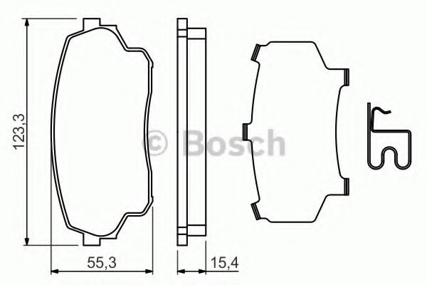 Гальмівні колодки, дискові BLUEPRINT арт. 0986494711