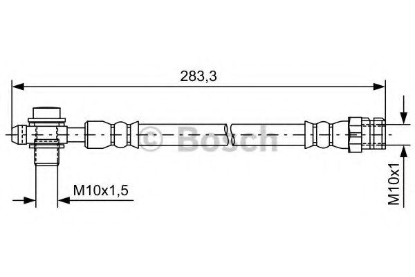 Гальмівний шланг AUDI/SEAT/VW Q3/Alhambra/Passat/Tiguan ''R ''1,4-3,6 ''07>> ABS арт. 1987481736