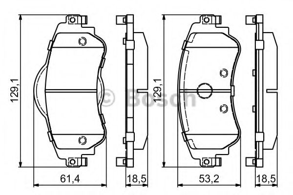 ГАЛЬМІВНІ КОЛОДКИ, ДИСКОВІ FERODO арт. 0986494690