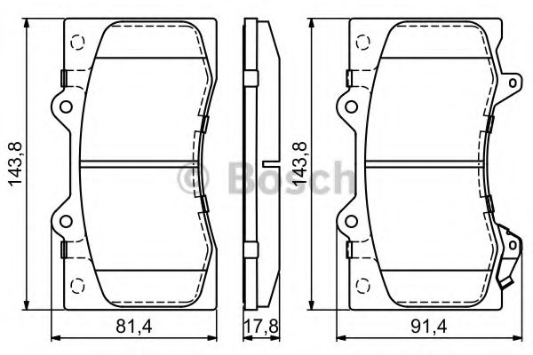 ГАЛЬМІВНІ КОЛОДКИ, ДИСКОВІ TEXTAR арт. 0986494693