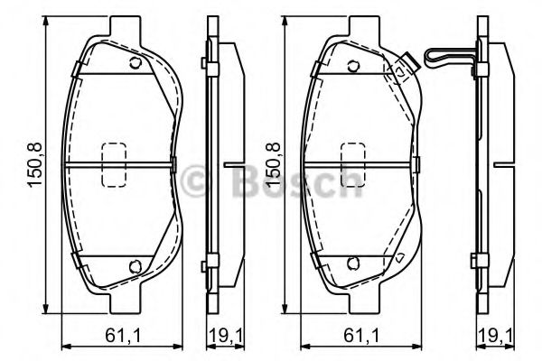 ГАЛЬМІВНІ КОЛОДКИ, ДИСКОВІ BLUEPRINT арт. 0986494682