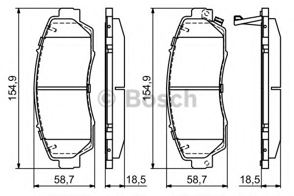 ГАЛЬМІВНІ КОЛОДКИ, ДИСКОВІ ICER арт. 0986494685