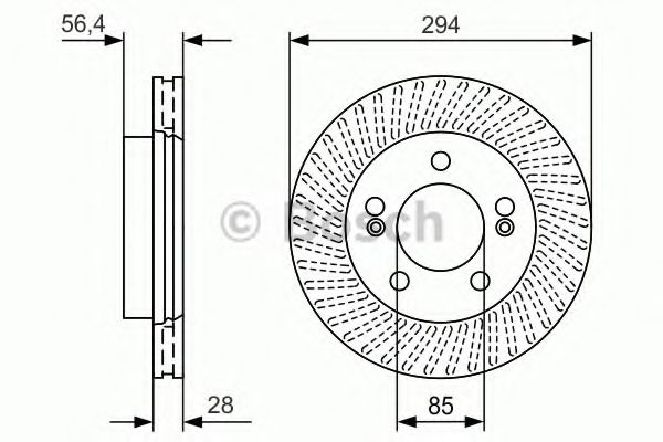 ДИСК ГАЛЬМIВНИЙ ПЕРЕДНIЙ BLUEPRINT арт. 0986479D32