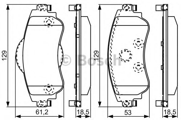 BOSCH CITROEN гальм.колодки передн. C4 09- ICER арт. 0986495304