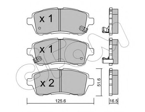 Гальмівні колодки пер. Fiesta VI 08- 1.0-1.6 BLUEPRINT арт. 8227931