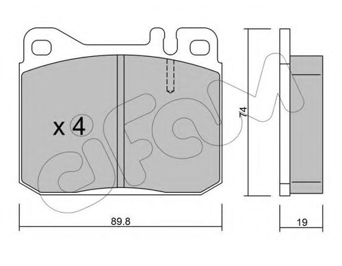 CIFAM VW Тормозн.колодки передн.LT28-55 75- ABS арт. 8220112