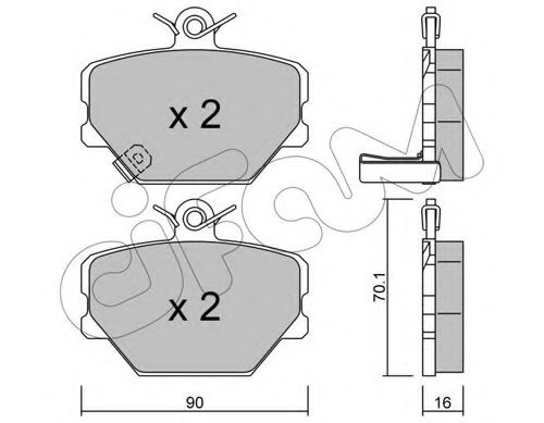 Гальмівні колодки пер. City Coupe/Crossblade/Fortwo (98-14) JAPANPARTS арт. 8223410