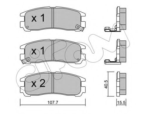 CIFAM MITSUBISHI Тормозные колодки задн.Galant,Pajero,Chrysler Sebring BLUEPRINT арт. 8223980