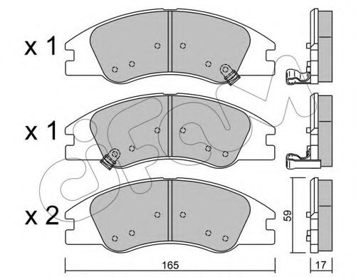 CIFAM KIA гальмівні колодки передн. Cerato  04- BOSCH арт. 8226300