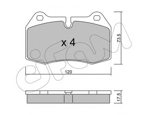 CIFAM  BMW Тормозные колодки передн. 7 серия E38 95- ABS арт. 8226450