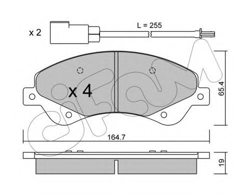 Гальмівні колодки пер. Transit (V347) 06- (FWD) ABS арт. 8226790