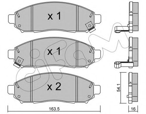 Гальмівні колодки пер. Nissan Navara 2,5dCi 05- DELPHI арт. 8227430