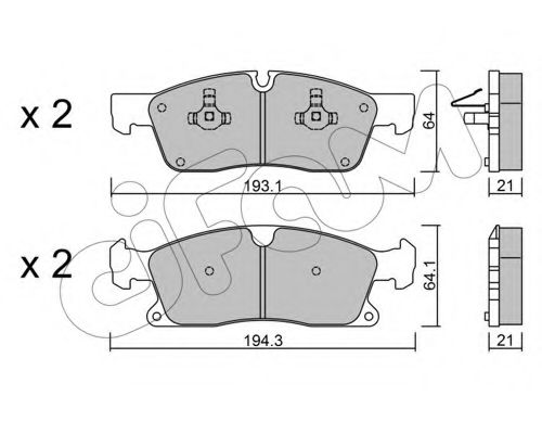 CIFAM DB колодки гальм. передн. W166 LPR арт. 8229274