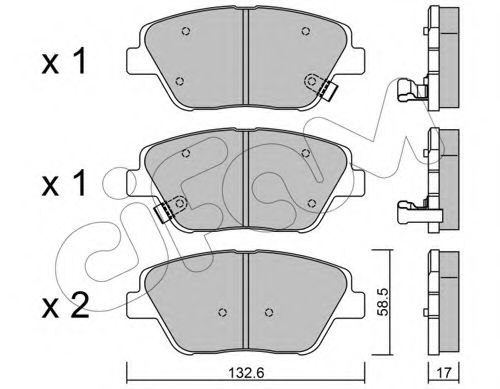 CIFAM  HYUNDAI Тормозн.колодки передн.Sonata NF,Kia Optima 09- MOBIS арт. 8229450