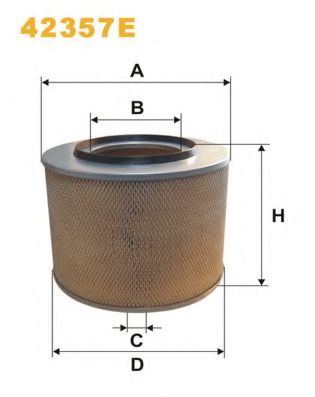 Фільтр повітря HENGSTFILTER арт. 42357E