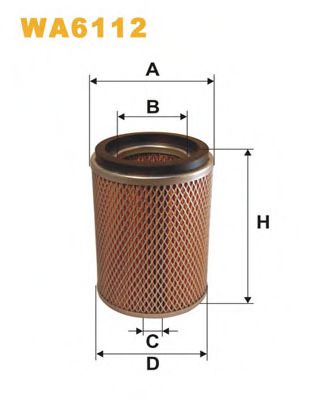 Фільтр повітряний WA6112/AM436/1 (вир-во WIX-FILTERS) NIPPARTS арт. WA6112