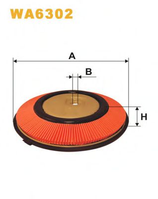 Фільтр повітряний NISSAN SUNNY AP123/WA6302 (вир-во WIX-FILTERS) BLUEPRINT арт. WA6302