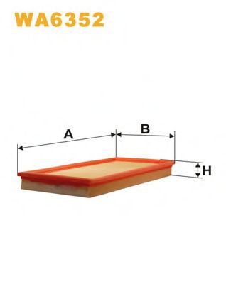 Фільтр повітря  арт. WA6352