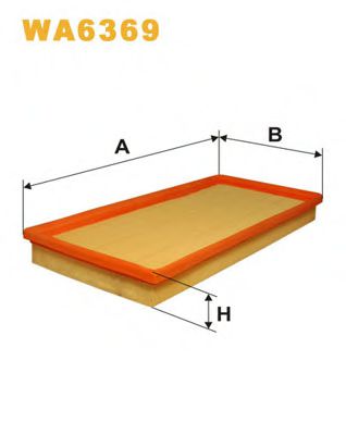 Фільтр повітря MECAFILTER арт. WA6369