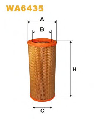 Р¤С–Р»СЊС‚СЂ РїРѕРІС–С‚СЂСЏ MECAFILTER арт. WA6435