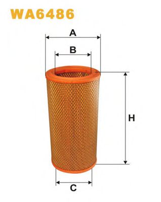 ФІЛЬТР ПОВІТРЯ MECAFILTER арт. WA6486