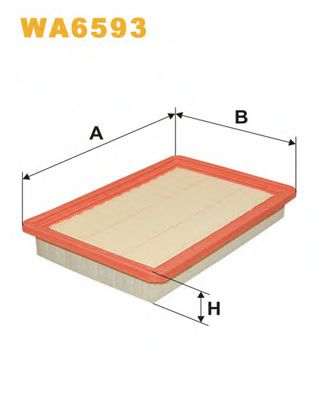 Фільтр повітряний JAPANPARTS арт. WA6593