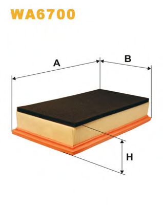 Фільтр повітря KNECHT арт. WA6700