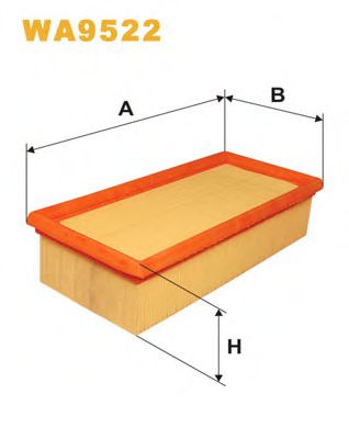 Р¤С–Р»СЊС‚СЂ РїРѕРІС–С‚СЂСЏ MECAFILTER арт. WA9522