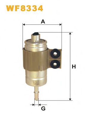 Фільтр палива KNECHT арт. WF8334