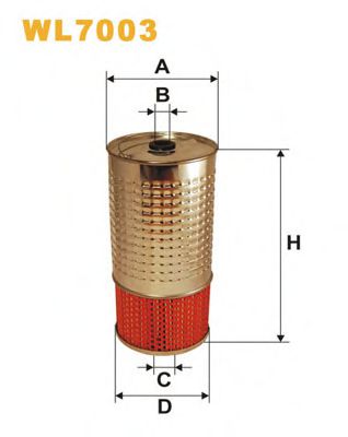 Фільтр оливи MEYLE арт. WL7003