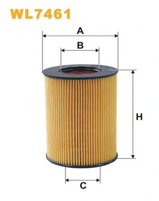 ФІЛЬТР ОЛИВИ BOSCH арт. WL7461