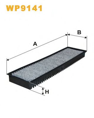 Фільтр салону MECAFILTER арт. WP9141