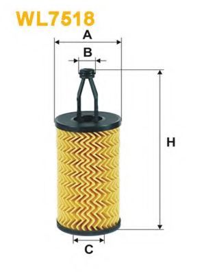 ФІЛЬТР ОЛИВИ KNECHT арт. WL7518