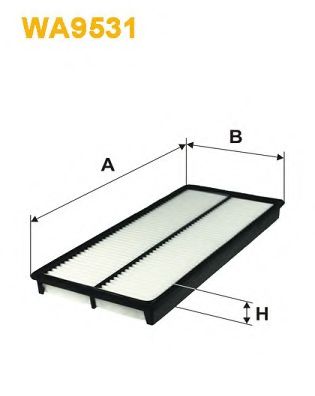 ФІЛЬТР ПОВІТРЯ MEYLE арт. WA9531