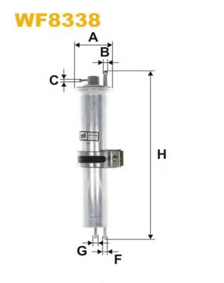 Фільтр паливний FEBIBILSTEIN арт. WF8338