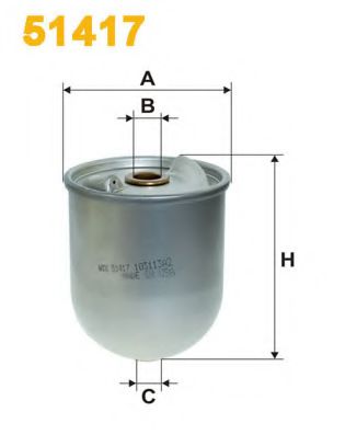 Оливний фільтр MECAFILTER арт. 51417