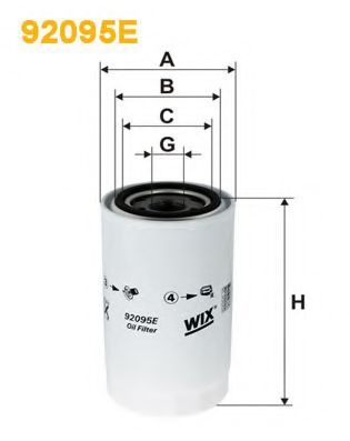 ФІЛЬТР ОЛИВИ BOSCH арт. 92095E