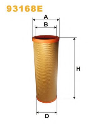 ФІЛЬТР ПОВІТРЯ HENGSTFILTER арт. 93168E