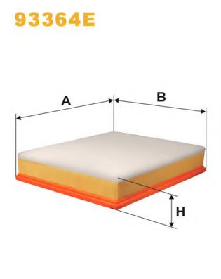 Фільтр повітряний RENAULT 93364E/AP137/2 (вир-во WIX-FILTERS) BOSCH арт. 93364E
